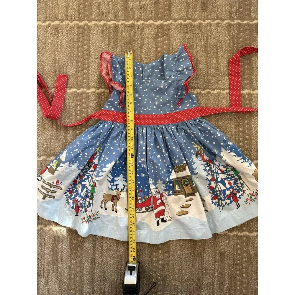 Eleanor Rose Catalina Dress Girls 4-5 Christmas Santa North Pole Holiday